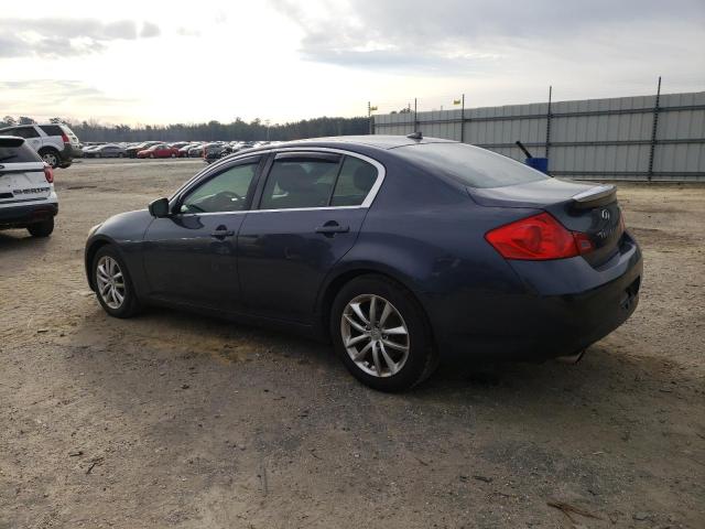 JNKCV61E89M309750 - 2009 INFINITI G37 BASE BLUE photo 2