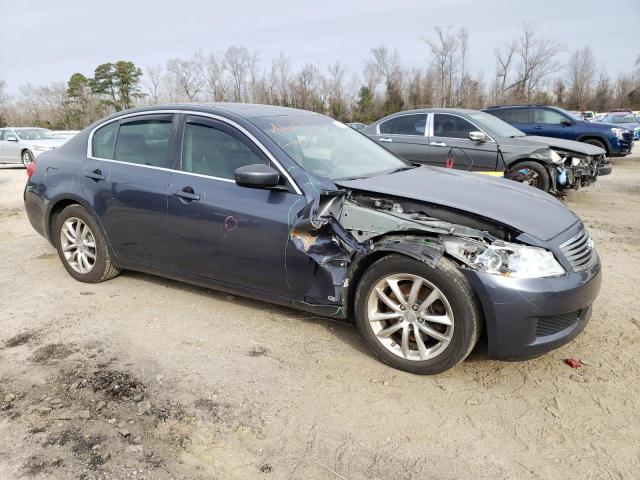 JNKCV61E89M309750 - 2009 INFINITI G37 BASE BLUE photo 4