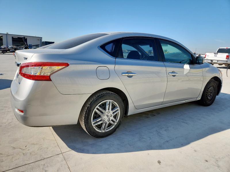 1N4AB7AP2DN910167 - 2013 NISSAN SENTRA S SILVER photo 3