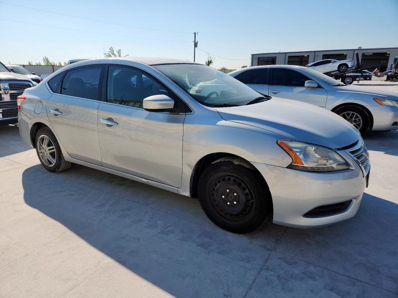 1N4AB7AP2DN910167 - 2013 NISSAN SENTRA S SILVER photo 4