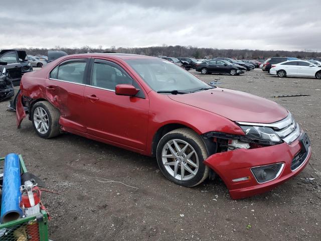 3FAHP0JA6BR342163 - 2011 FORD FUSION SEL RED photo 4