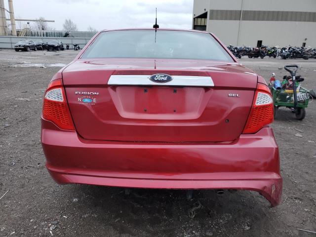 3FAHP0JA6BR342163 - 2011 FORD FUSION SEL RED photo 6