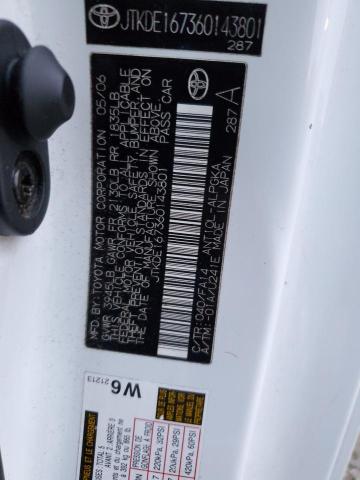 JTKDE167360143801 - 2006 TOYOTA SCION TC 白色 照片 12
