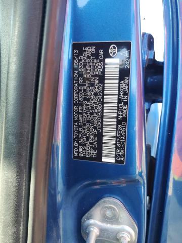 JTDKDTB38D1042762 - 2013 TOYOTA PRIUS C 蓝色 照片 13