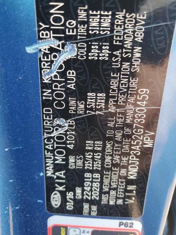 KNDJP3A52G7330459 - 2016 KIA SOUL + BLUE photo 12