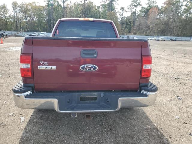 1FTPX02525KD45366 - 2005 FORD F150 BURGUNDY photo 6