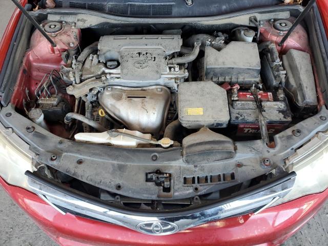 4T4BF1FK5CR206550 - 2012 TOYOTA CAMRY BASE RED photo 11