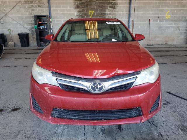 4T4BF1FK5CR206550 - 2012 TOYOTA CAMRY BASE RED photo 5