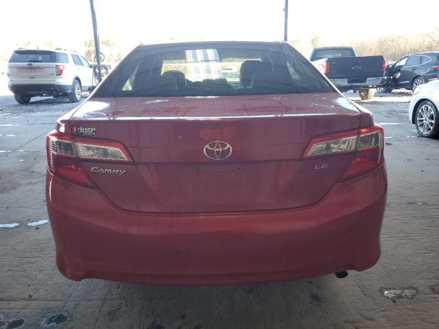 4T4BF1FK5CR206550 - 2012 TOYOTA CAMRY BASE RED photo 6
