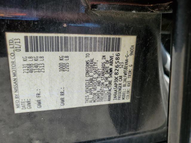 1N4AA5AP3DC826586 - 2013 NISSAN MAXIMA S 黑色 照片 12