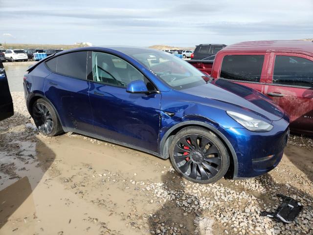 5YJYGDEF7LF014051 - 2020 TESLA MODEL Y 蓝色 照片 4