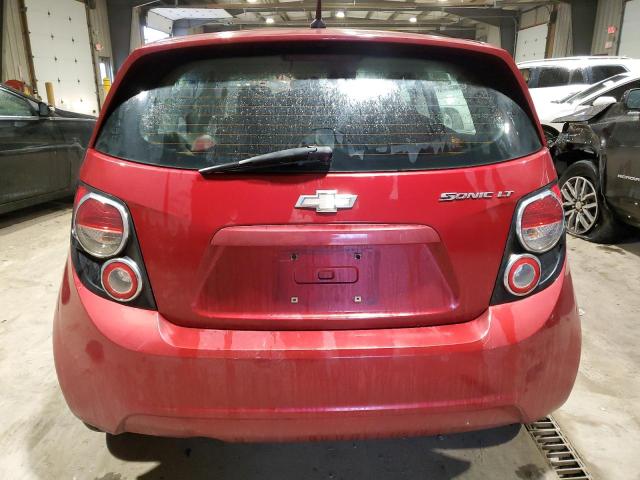 1G1JC6SHXC4112327 - 2012 CHEVROLET SONIC LT RED photo 6