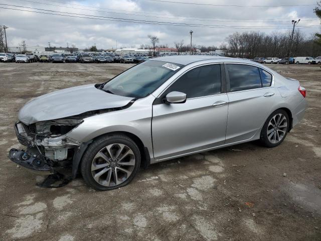 1HGCR2F53EA128978 - 2014 HONDA ACCORD SPORT SILVER photo 1