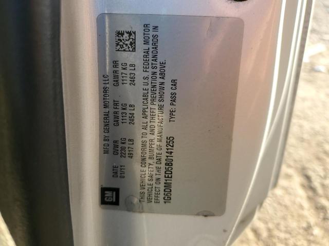 1G6DM1ED5B0141255 - 2011 CADILLAC CTS PERFORMANCE COLLECTION ვერცხლისფერი ფოტო 12