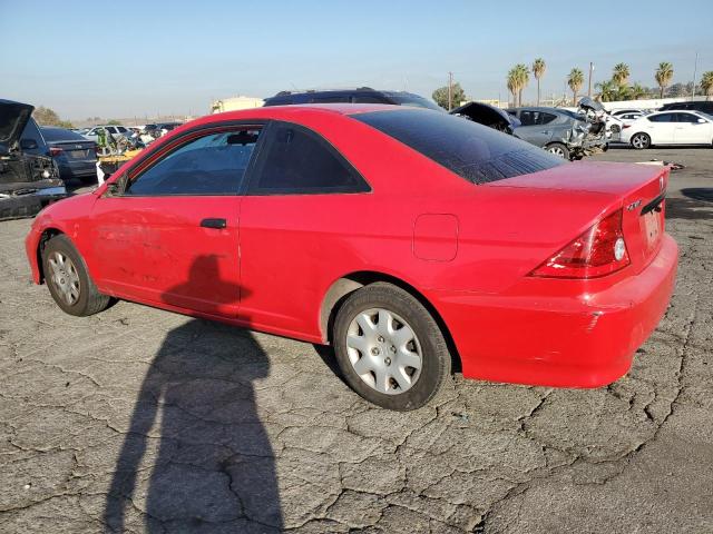 1HGEM22155L029805 - 2005 HONDA CIVIC DX VP Rouge photo 2