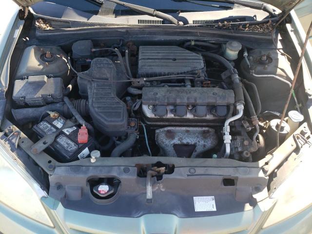 2HGES16594H501030 - 2004 HONDA CIVIC LX GREEN photo 11
