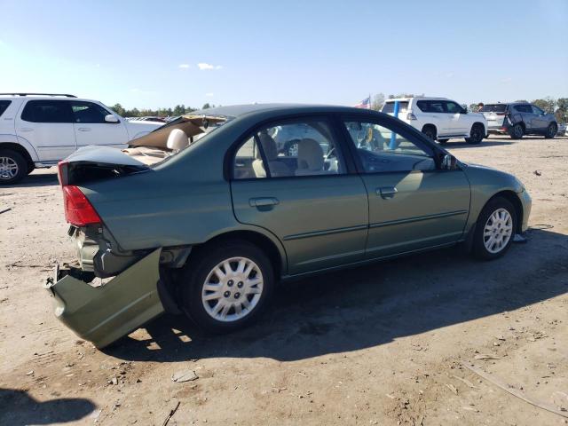 2HGES16594H501030 - 2004 HONDA CIVIC LX GREEN photo 3