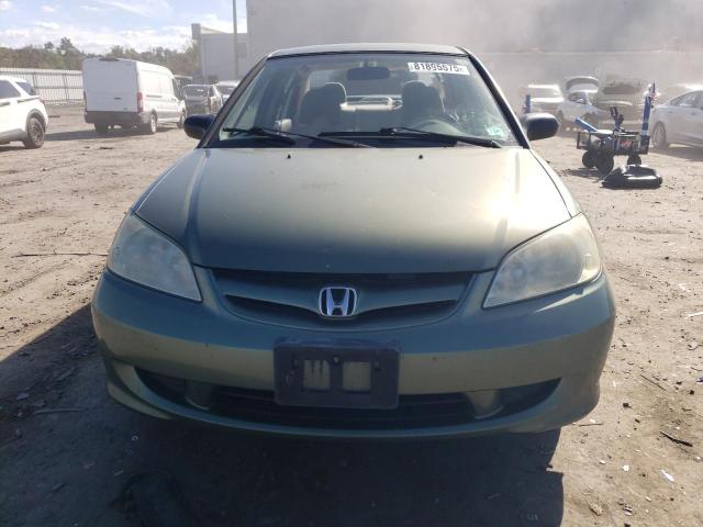 2HGES16594H501030 - 2004 HONDA CIVIC LX GREEN photo 5