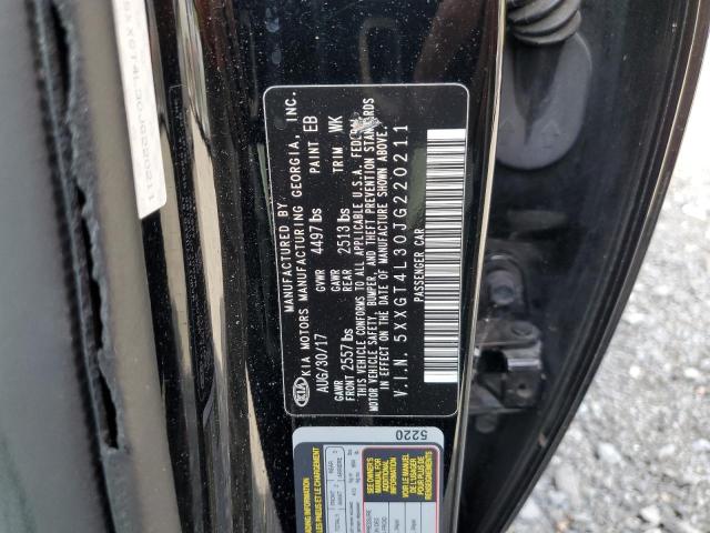 5XXGT4L30JG220211 - 2018 KIA OPTIMA LX Negro foto 12