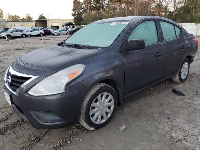 3N1CN7AP2FL935215 - 2015 NISSAN VERSA S GRAY photo 1