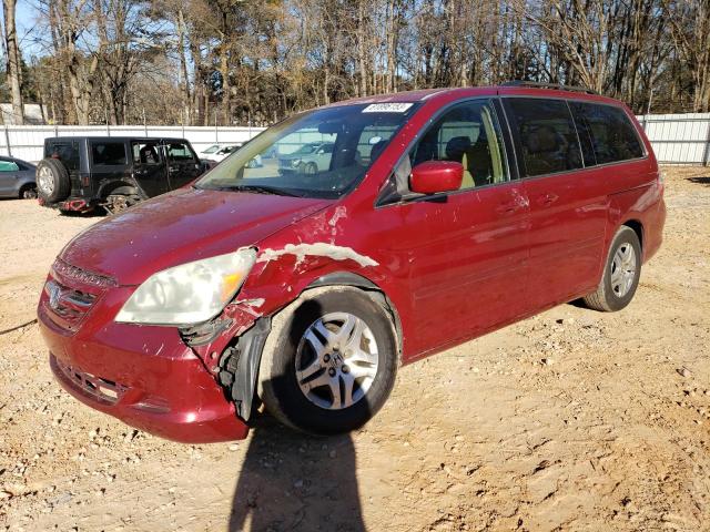 5FNRL38465B423794 - 2005 HONDA ODYSSEY EX RED photo 1