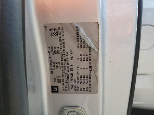 1GCHTBEN6J1164312 - 2018 CHEVROLET COLORADO 银色 照片 12