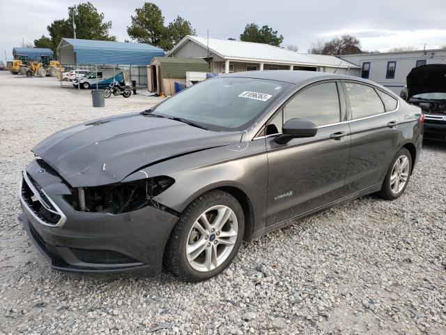 3FA6P0LU8JR209188 - 2018 FORD FUSION SE HYBRID CHARCOAL photo 1