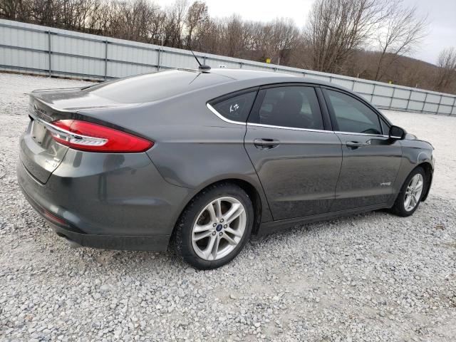 3FA6P0LU8JR209188 - 2018 FORD FUSION SE HYBRID CHARCOAL photo 3