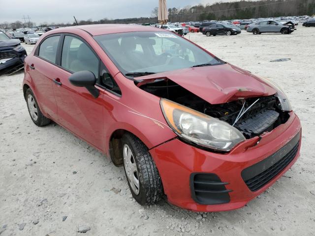 KNADM5A34H6011097 - 2017 KIA RIO LX RED photo 4