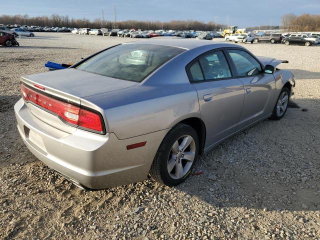 2C3CDXBGXEH192345 - 2014 DODGE CHARGER SE SILVER photo 3