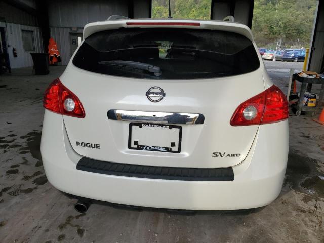 JN8AS5MV6DW657877 - 2013 NISSAN ROGUE S WHITE photo 6