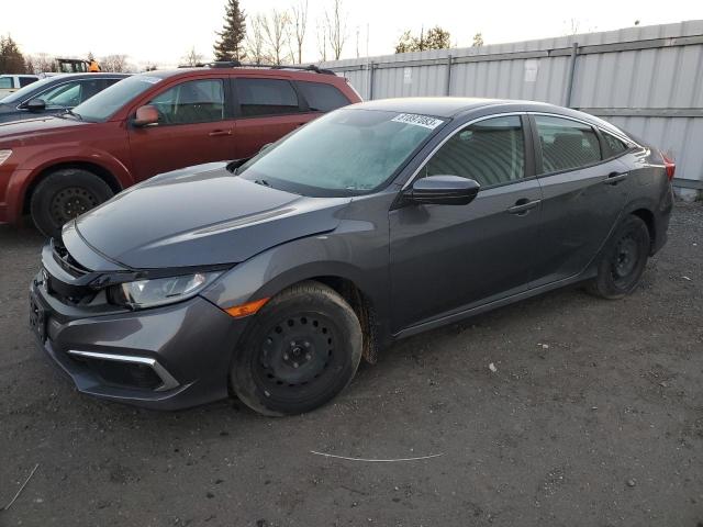 2HGFC2F58KH025440 - 2019 HONDA CIVIC LX GRAY photo 1