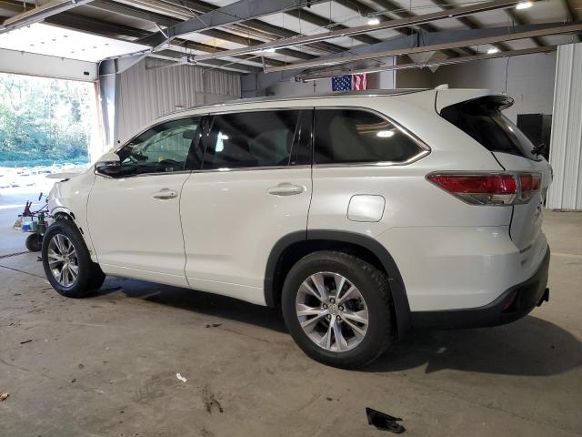 5TDJKRFH5FS150014 - 2015 TOYOTA HIGHLANDER XLE 白色 照片 2
