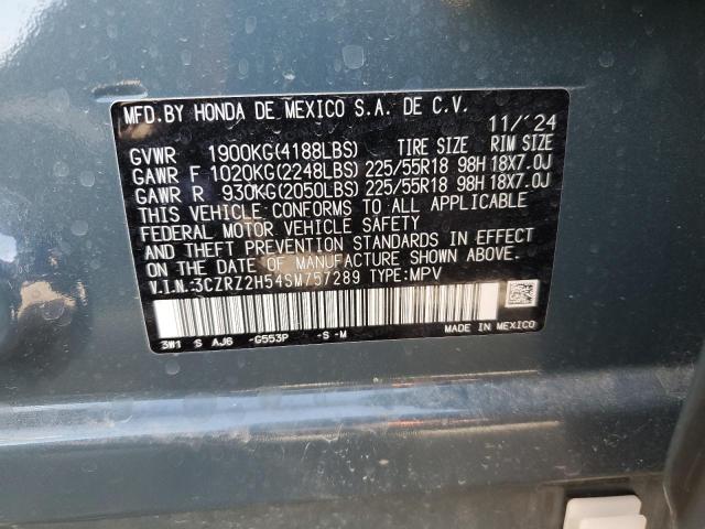 3CZRZ2H54SM757289 - 2025 HONDA HR-V SPORT BLUE photo 14