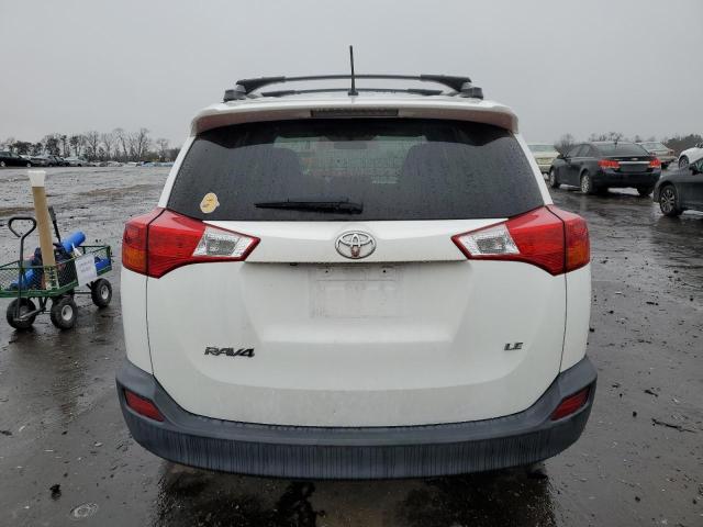 2T3ZFREVXFW186245 - 2015 TOYOTA RAV4 LE WHITE photo 6