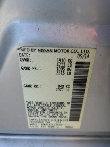 1N4AL3AP6FC103610 - 2015 NISSAN ALTIMA 2.5 Gümüş fotoğraf 13