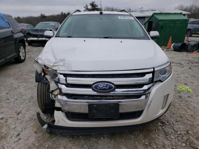 2FMDK4JC5DBC15059 - 2013 FORD EDGE SEL WHITE photo 5