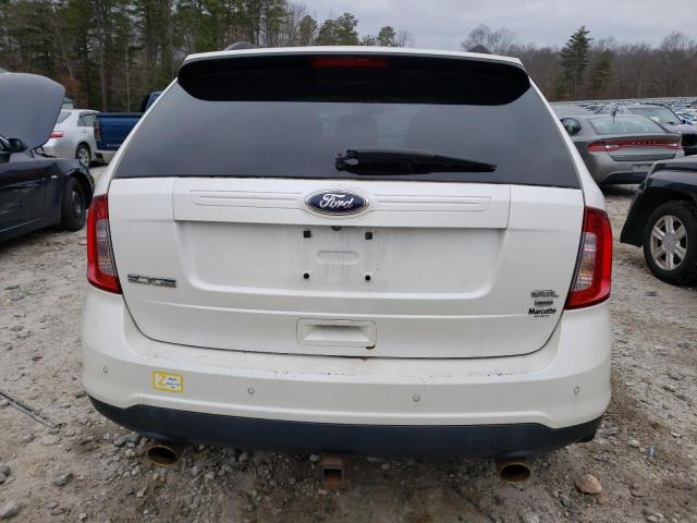 2FMDK4JC5DBC15059 - 2013 FORD EDGE SEL WHITE photo 6