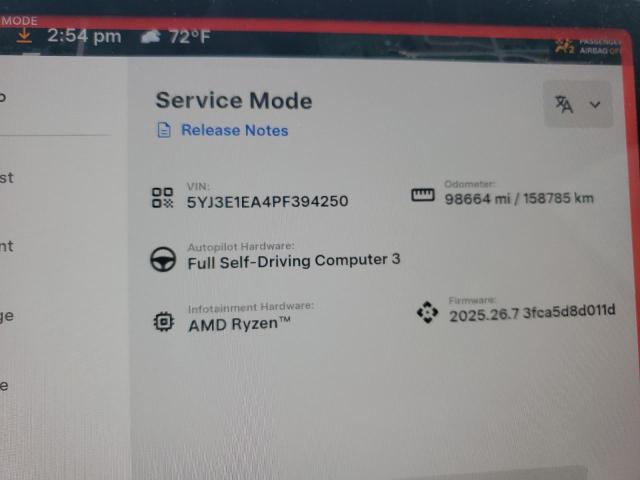 5YJ3E1EA4PF394250 - 2023 TESLA MODEL 3 Schwarz Foto 9