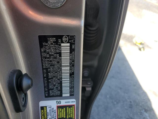 2T1BURHE5GC558539 - 2016 TOYOTA COROLLA L ყავისფერი ფოტო 12