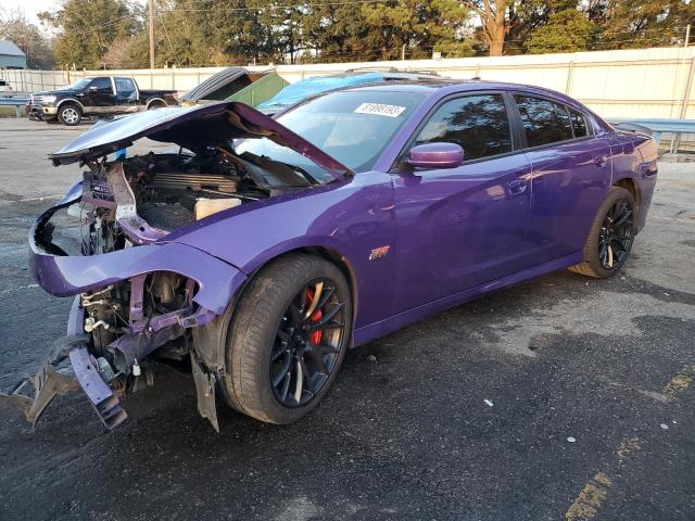 2C3CDXGJ1KH558774 - 2019 DODGE CHARGER SCAT PACK PURPLE photo 1