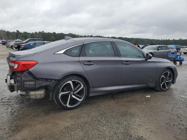1HGCV1F36JA196979 - 2018 HONDA ACCORD SPORT ნაცრისფერი ფოტო 3