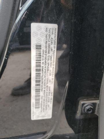 3VWBX7AJ2CM030796 - 2012 VOLKSWAGEN JETTA SE BLACK photo 12