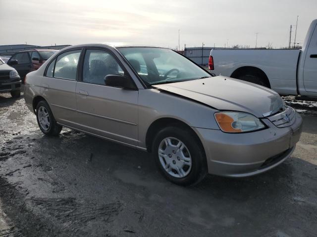 1HGES16532L000182 - 2002 HONDA CIVIC LX TAN photo 4