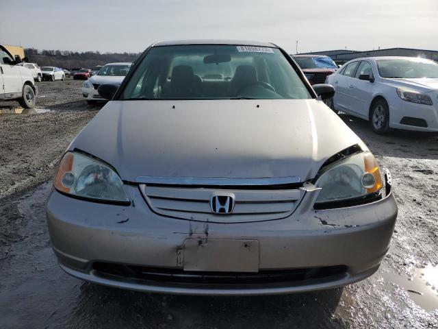 1HGES16532L000182 - 2002 HONDA CIVIC LX TAN photo 5