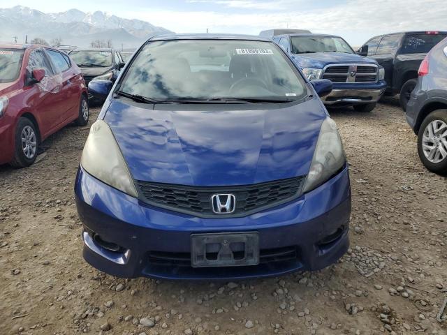 JHMGE8H5XDC004297 - 2013 HONDA FIT SPORT BLUE photo 5