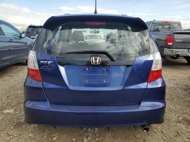 JHMGE8H5XDC004297 - 2013 HONDA FIT SPORT BLUE photo 6