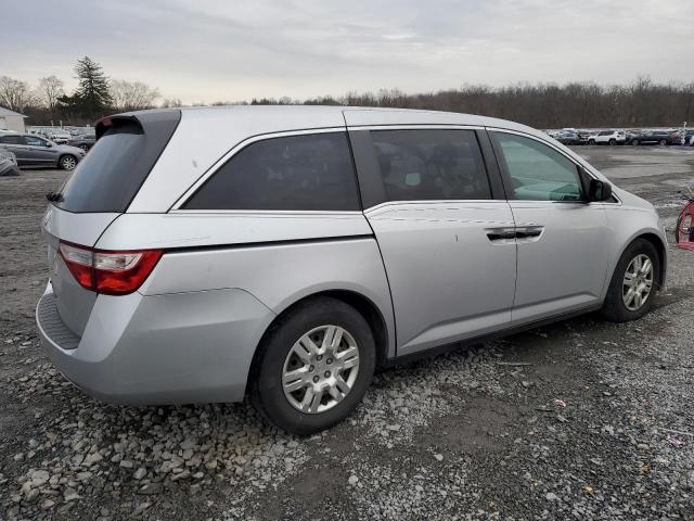 5FNRL5H24DB052191 - 2013 HONDA ODYSSEY LX SILVER photo 3