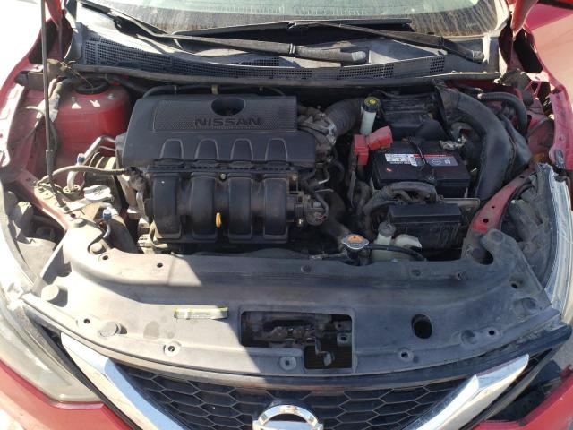 3N1AB7AP3GY265114 - 2016 NISSAN SENTRA S RED photo 11