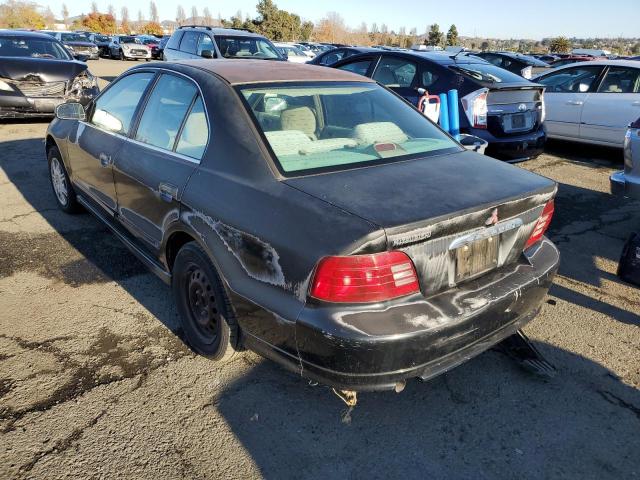 4A3AA46G3YE146269 - 2000 MITSUBISHI GALANT ES BLACK photo 2